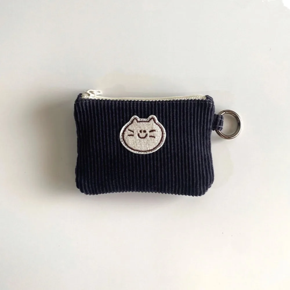 กระเป๋าสตางค์ผ้าลูกฟูกแฟชั่นผ้าลูกฟูกทนทานทนทานต่อการสึกหรอของ dompet koin แฟชั่นวาฟเฟิลแฟชั่นผ้าลูกฟูกแบบนิ่มกระเป๋า