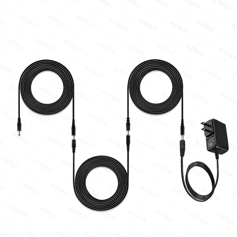 KERUI 10 M/5 M/3 M 5.5 มม.* 2.1 มม.DC Power Connector สายไฟแจ็คอะแดปเตอร์สายไฟ DC หญิงชาย Extension ปลั๊กภายนอก