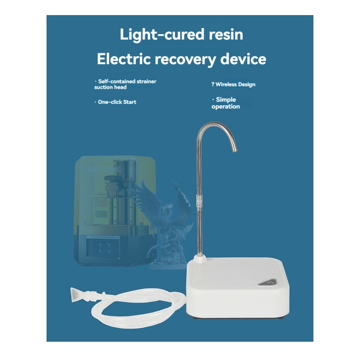 Licht härten des Harz Elektro-Reclaimer-Filter filter USB für 3D-Druckerharz-Recovery-Einheit