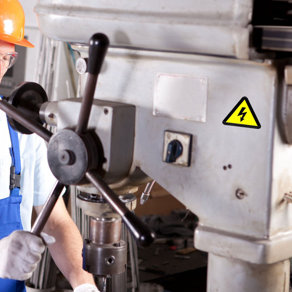 25 Pcs High Voltage Warning Stickers Electric Fence Sign Danger Labels Roadway Safety Traffic Signal Electrical Panel Labels