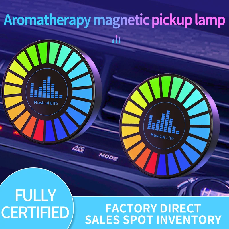 Led Music Sound Control Pickup Light Rhythm Lamp RGB Car Ambient Light Adjustabl Automotivo Strip For Automobiles Family Party