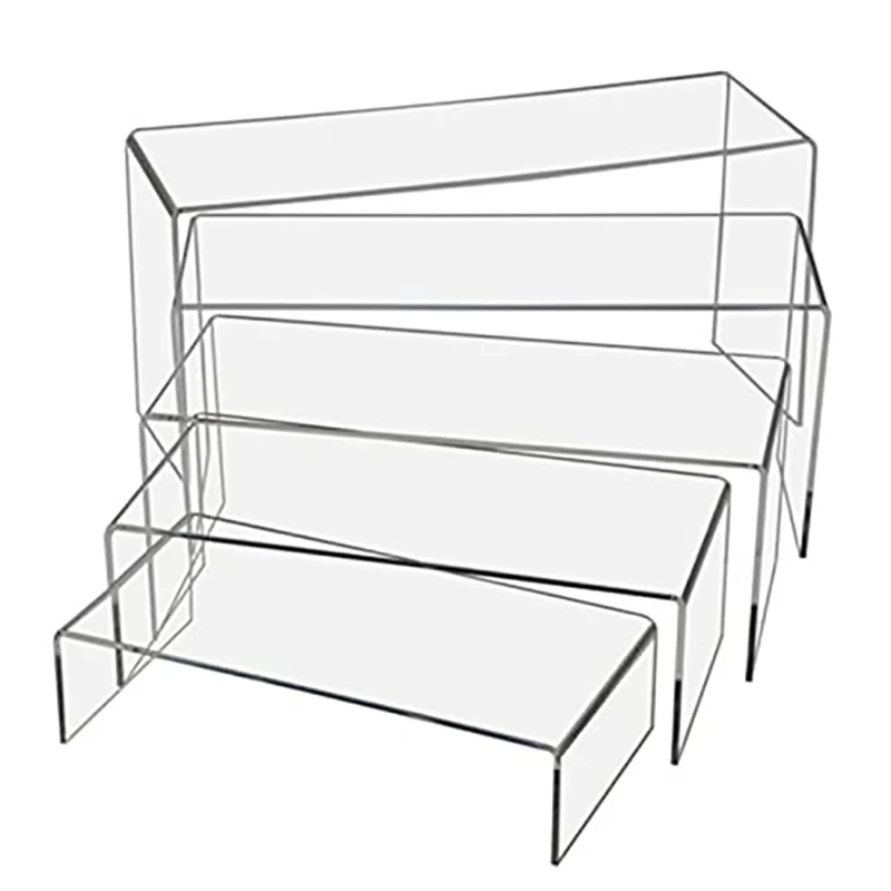 Hình Dáng Chữ U Acrylic Màn Hình Nâng Đứng, Rõ Ràng Trang Sức Màn Hình Nâng Kệ Tủ Trưng Bày Cho Món Tráng Miệng Bánh Cupcake Giày Anime Hình Màn Hình Hiển Thị