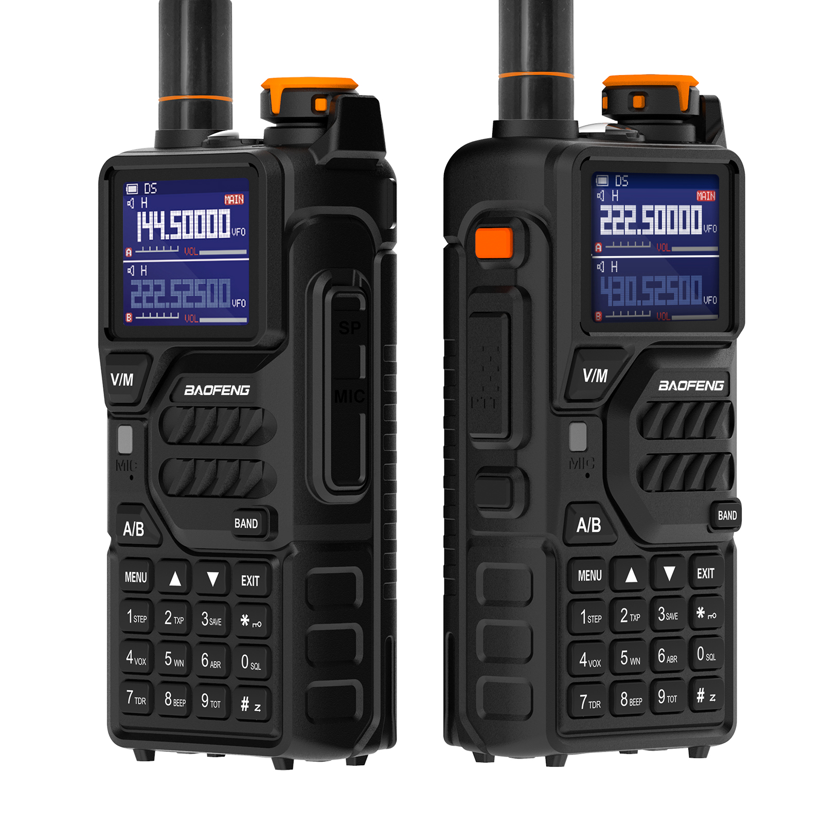 Neues Baofeng K5PLUS 10W AM/FM Walkie Talkie Multi-Bands 999CH 2500mAh Langstrecken-Handfunkgerät