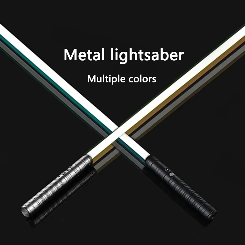 Miecz świetlny laserowy metalowy RGB Cosplay Saber De Luz Kpop Lightstick Espada Rave Broń Zabawki Migające