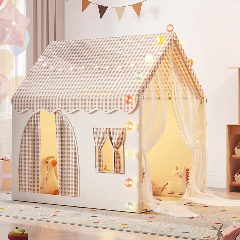 Casa pequeña para niños, tienda de juegos plegable, tienda de juguete para niños, Castillo de princesa para niñas, casa de juegos, tienda de campaña para bebés, no incluye bola ligera, regalo de Navidad