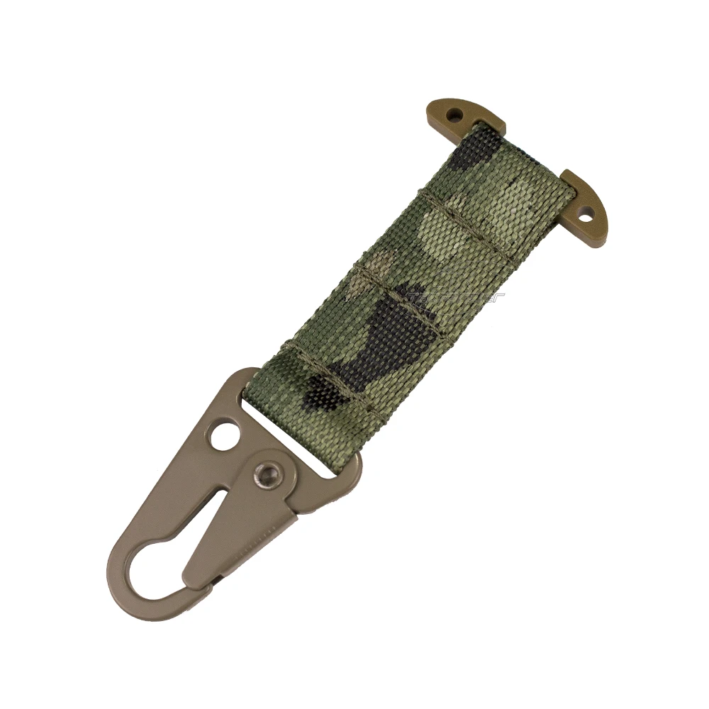 ยุทธวิธี Clash Hook แขวน Carabiner ICB Molle Webbing คลิป Olecranon โลหะกลางแจ้ง Cummerbund เข็มขัดการล่าสัตว์เสื้อกั๊กอุปกรณ์เสริม
