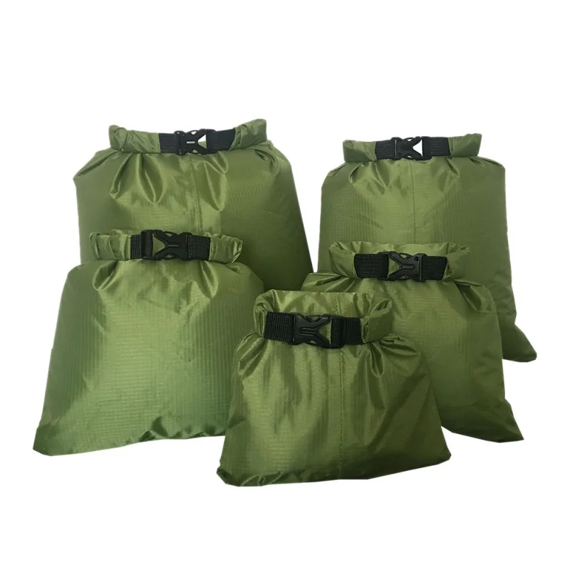 5 stücke Wasserdichte Dry Bag Outdoor Strand Schnallen Lagerung Sack Reise Driften Schwimmen Schnorcheln Taschen Zubehör