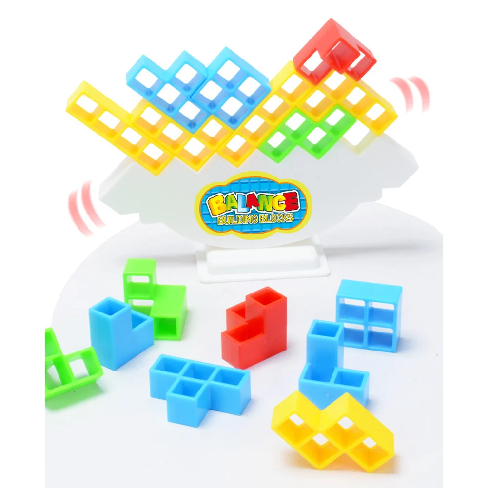 16-64PCS Building Block อิฐของเล่น BALANCE ซ้อน Tetra Tower เกม Swing สูงรัสเซียอาคารบล็อกเด็กเดสก์ท็อปของเล่น