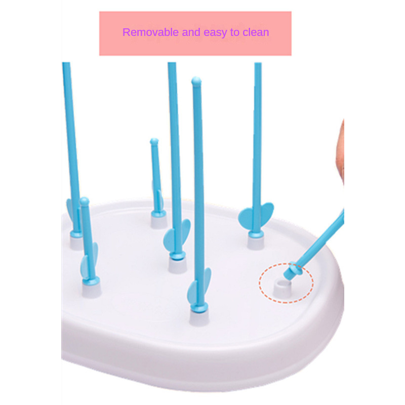 Support de séchage de biberons, support de verre d'alimentation, support amovible en forme d'arbre, nettoyage de sucettes et d'accessoires, étagère de rangement et de séchage