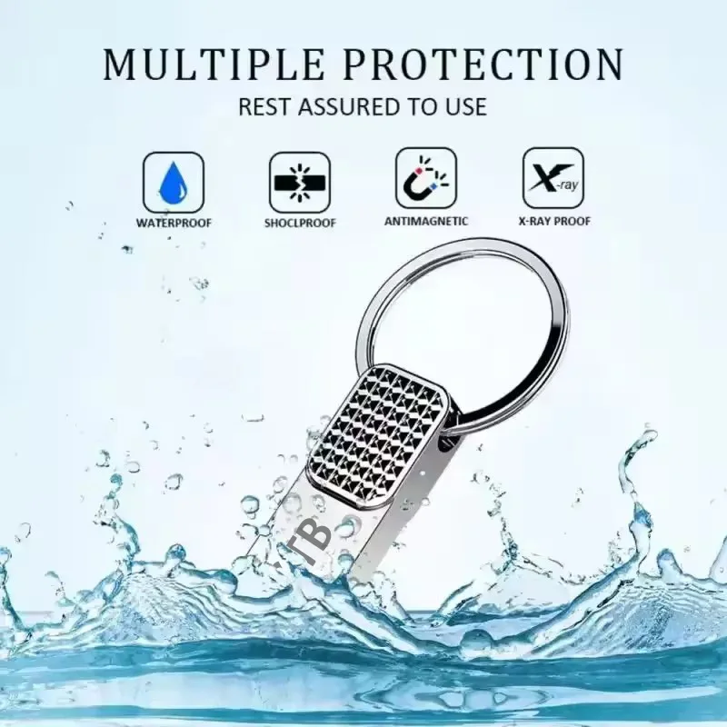 2TB USB Flash Drive Metal USB 3.2 Pen Drive Key 1TB 512GB Type C High Speed Pendrive 128gb Mini Flash Drive For Phone New