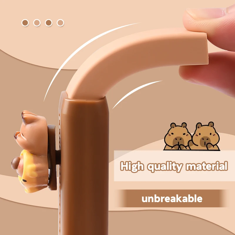 Kawaii Capybara Retractable ยางยางลบสีสุ่มน่ารักเกาหลีเครื่องเขียนอุปกรณ์สํานักงานโรงเรียนสําหรับ Back To School
