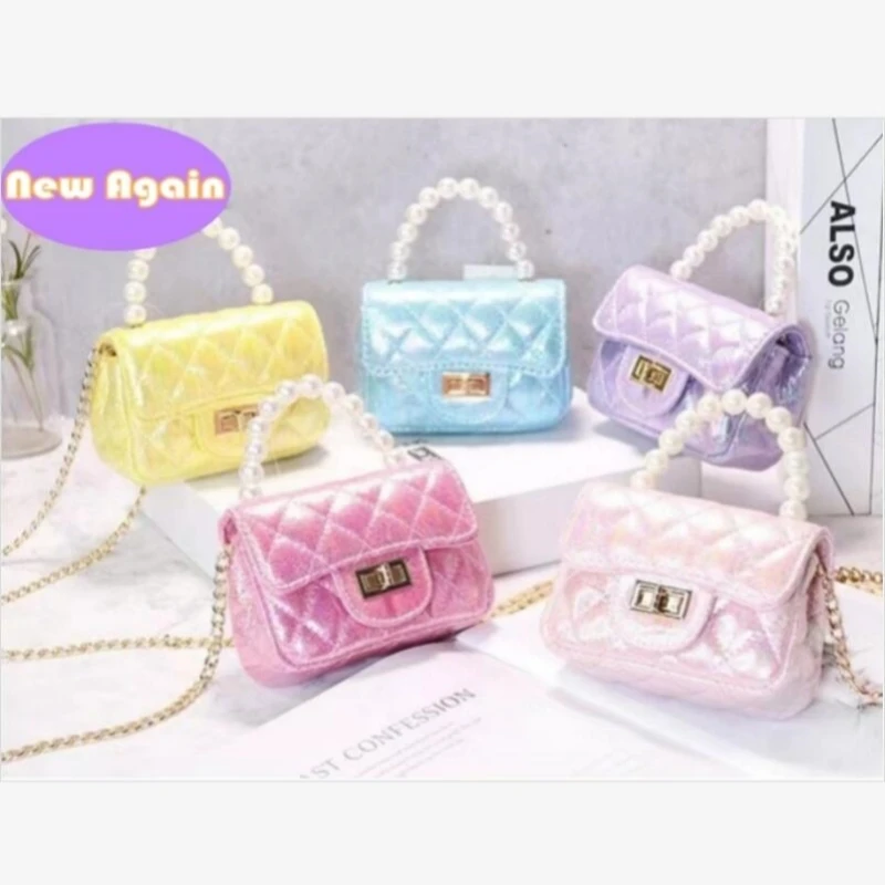 Lindos sacos de ombro para meninas, cores doces messenger bag para crianças pequenas, bolsas de dinheiro pequeno, mini carteiras, nab270