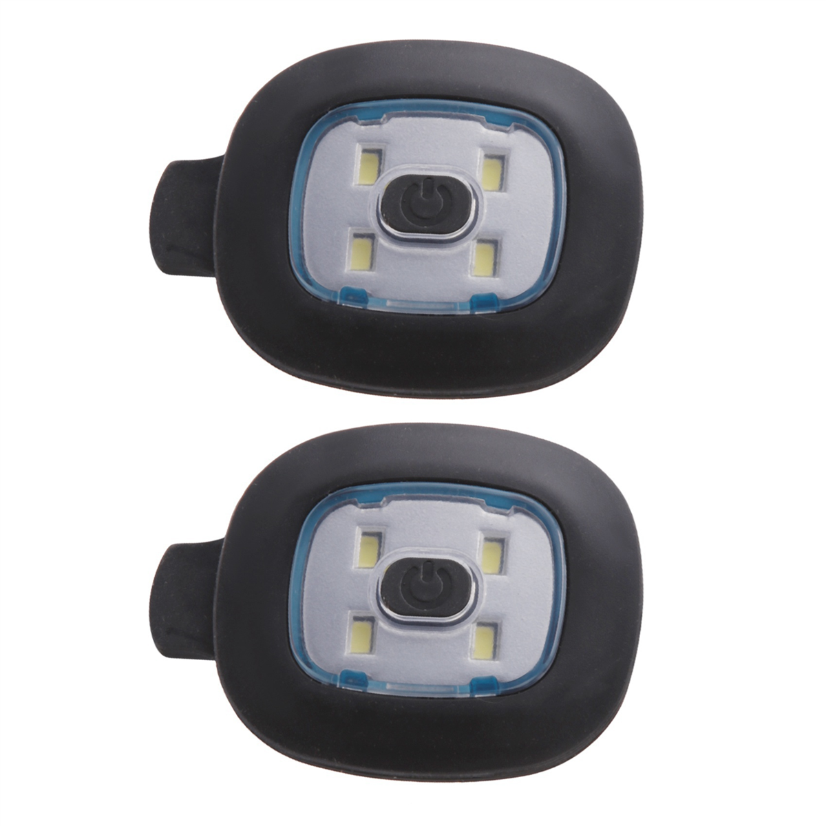 BAAU 10 stuks USB oplaadbaar licht voor LED-muts, vervangbare koplampdop DIY-hoedlicht voor mannen en vrouwen