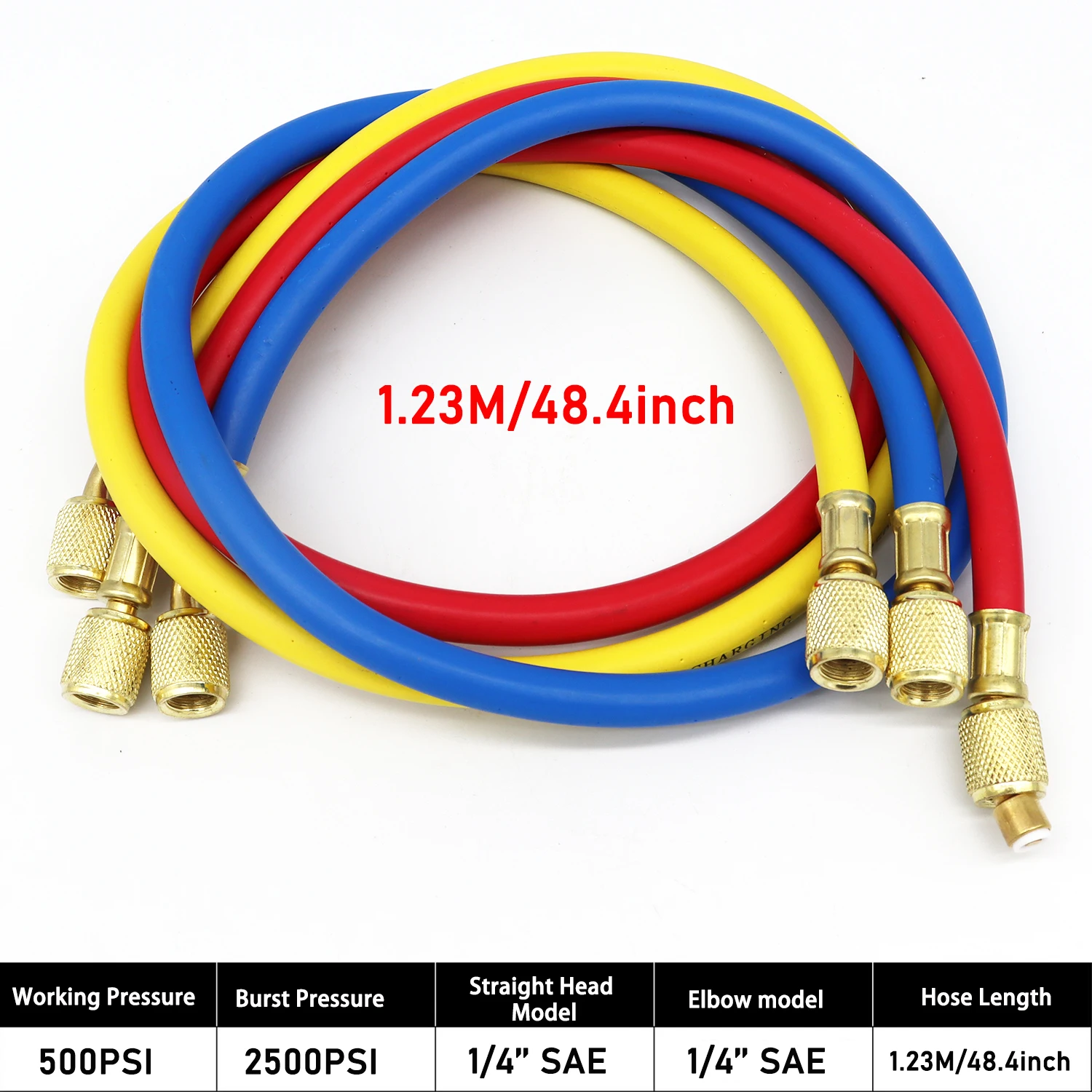 NEUE Auto Klimaanlage Manometer Schlauch Kit R22 R-410A R-134a R-404A Kältemittel Manometer Set Lagerung Box