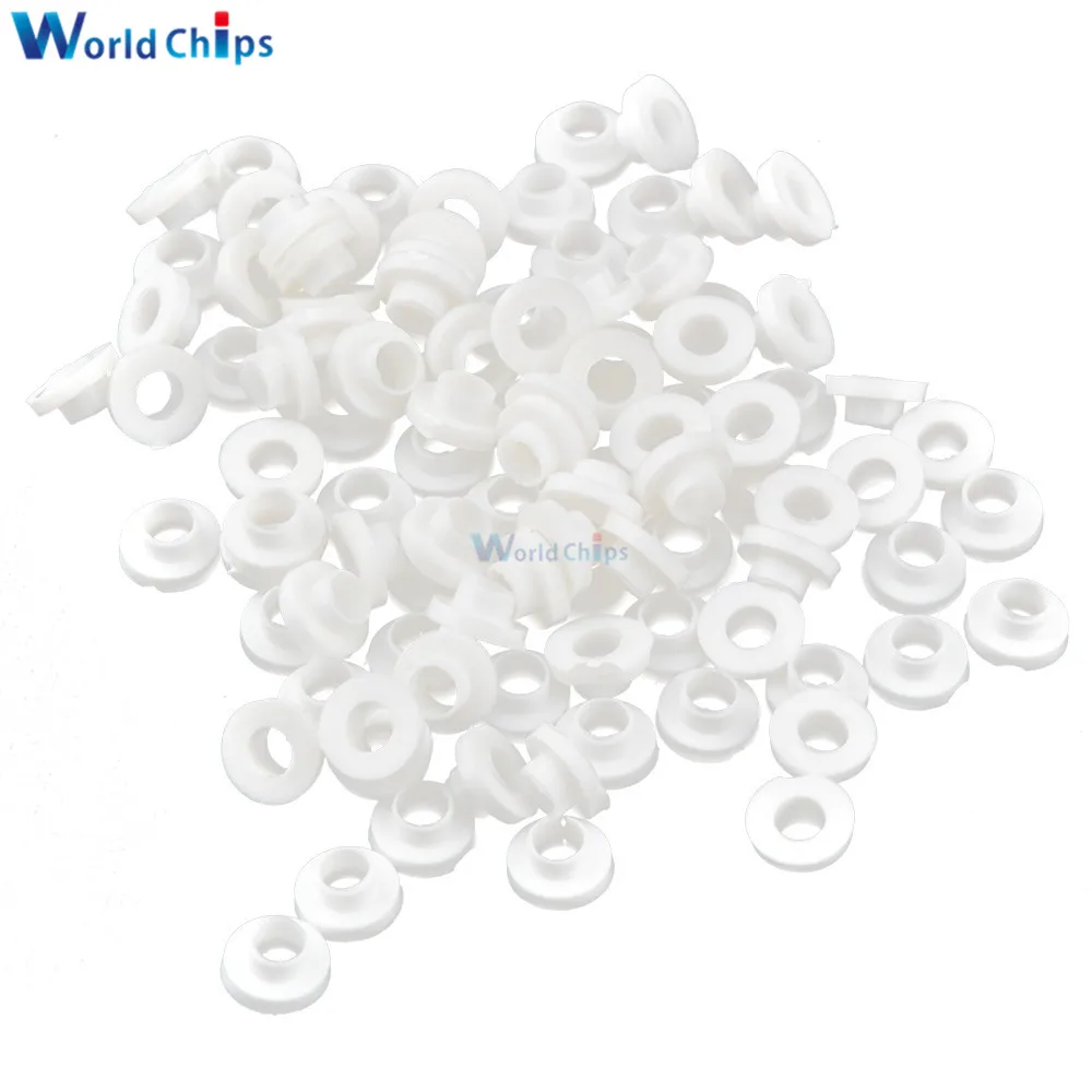 Rondella isolante in plastica a Transistor da 100 pezzi a-220 + striscia in foglio di Silicone isolato da 100 pezzi TO-220