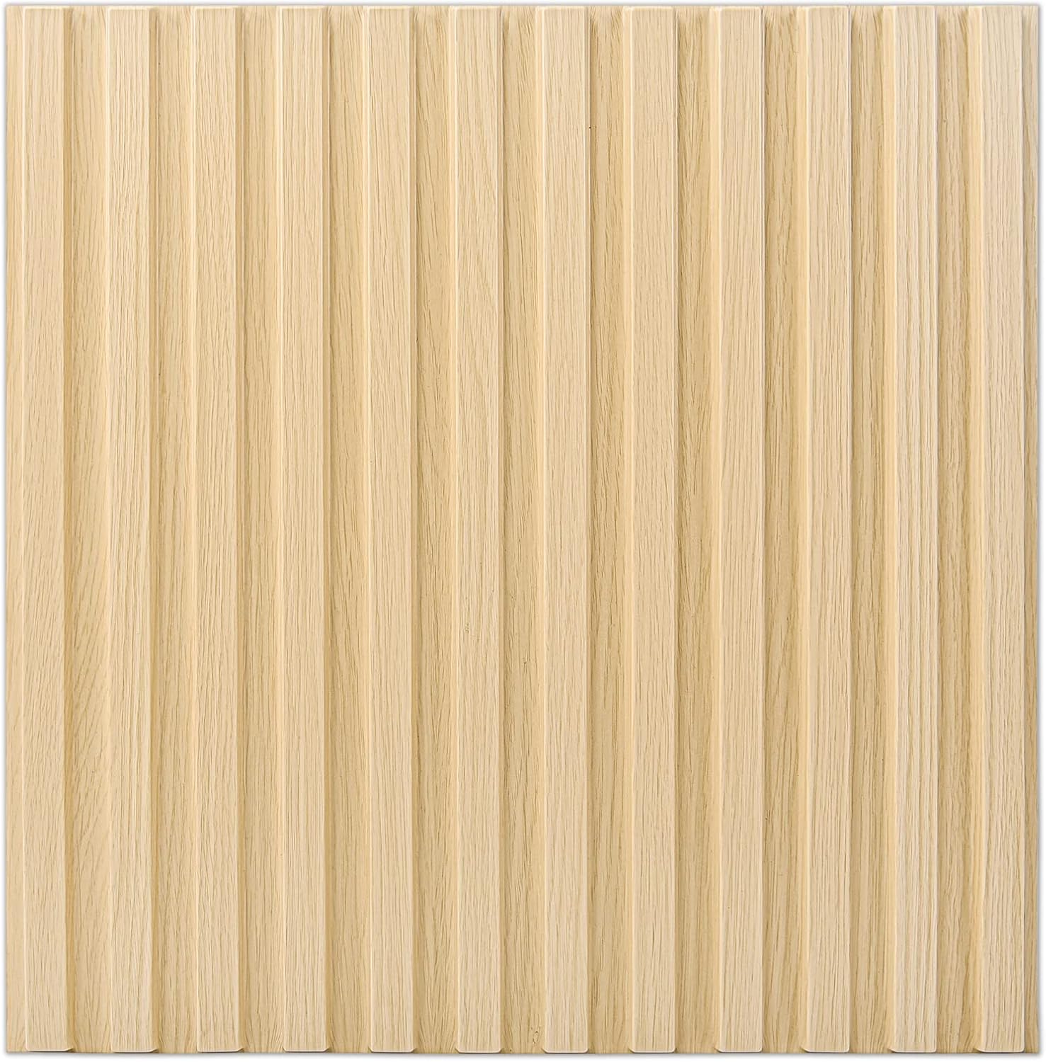 Wandpanel 3D Rillen Panel Kunststoffpanel PVC 12 Stück Oche 50x50cm 3 m2