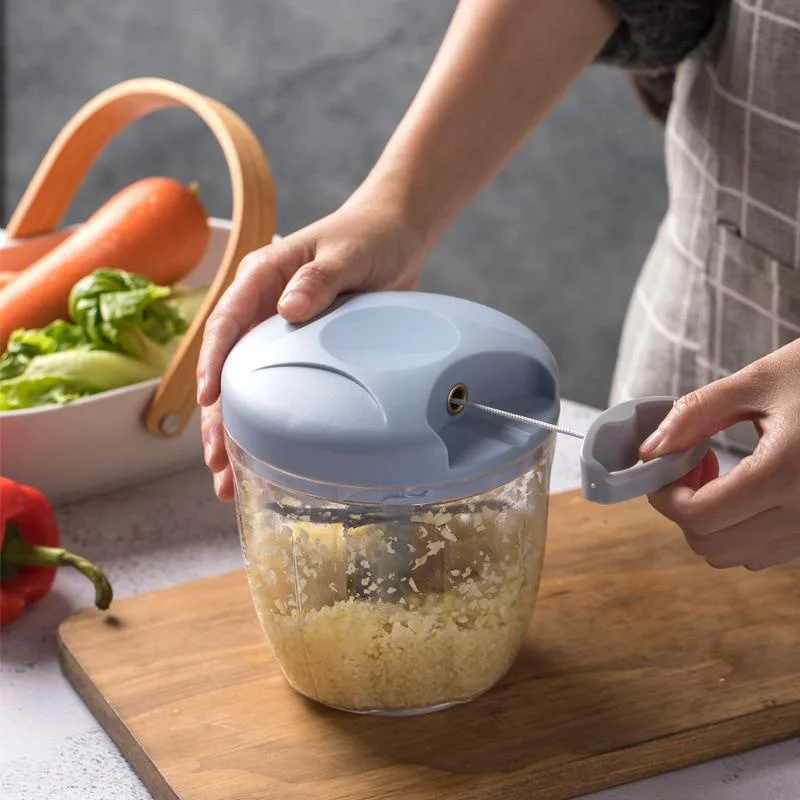 500/900ML คู่มือเนื้อ Mincer กระเทียม Chopper หมุนกระเทียมกด Crusher ผักเครื่องตัดหัวหอมครัวอุปกรณ์ทําอาหาร