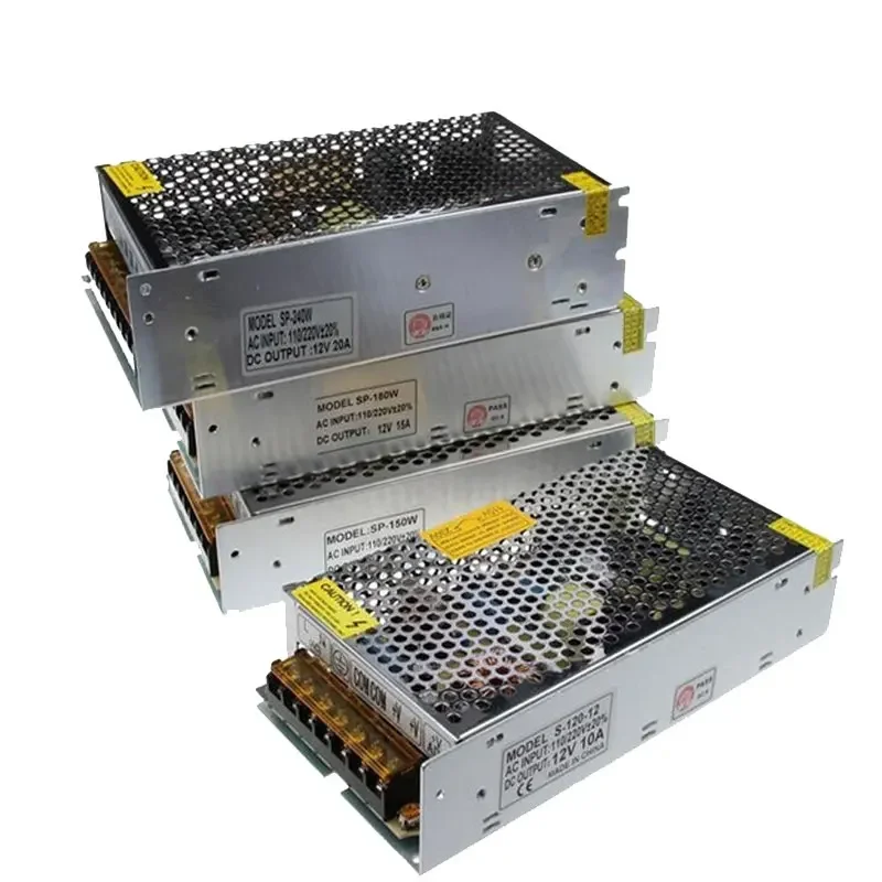 DC 12V SchaltnetzteilAC110V-220V LED-Beleuchtung Transformator Quellenadapter 2A 10A 20A 30A LED-Treiber für LED-Streifen CCTV