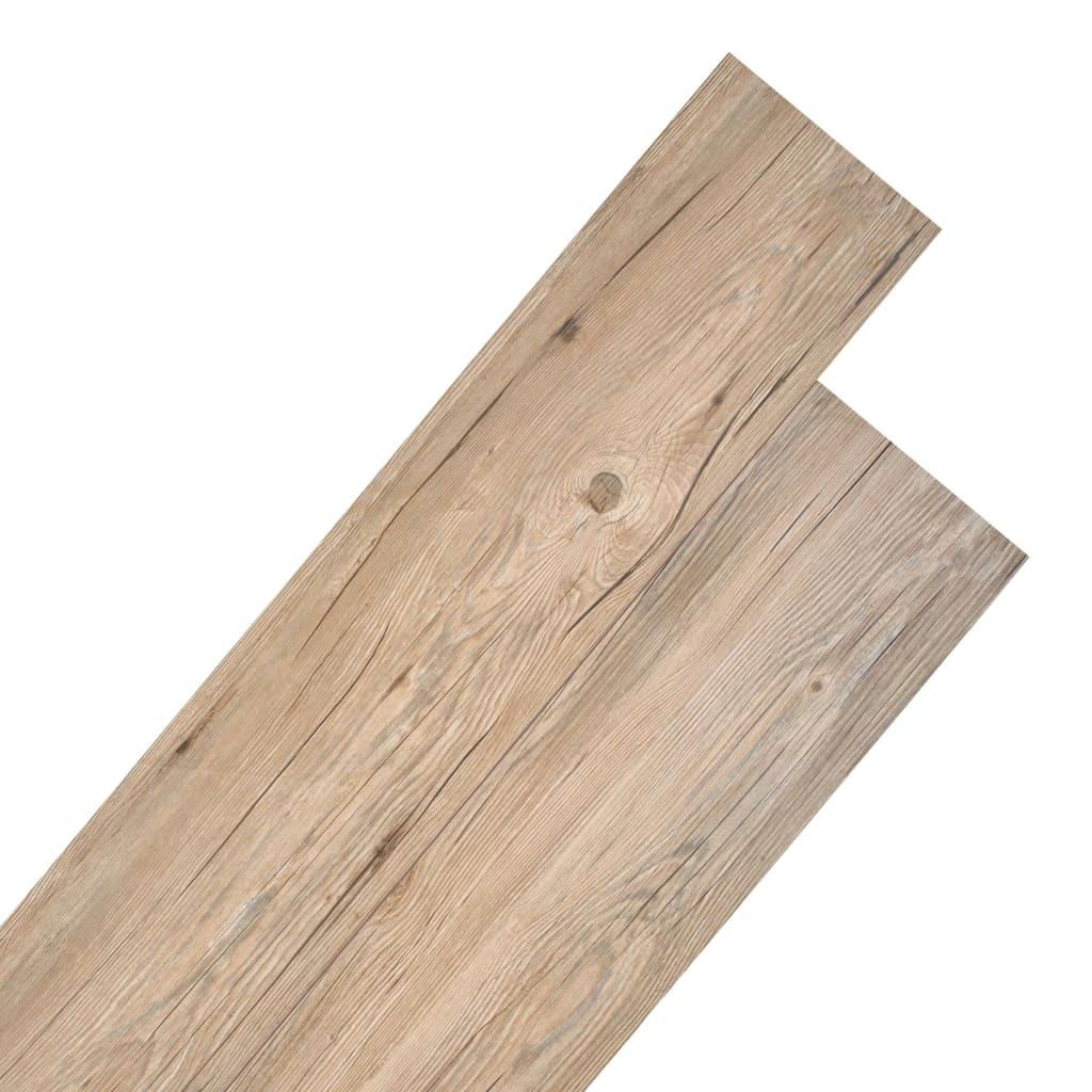 Non Self-Adhesive PVC Flooring Planks 5.26m² 2mm Oak Brown - Durable, Waterproof & Easy Install