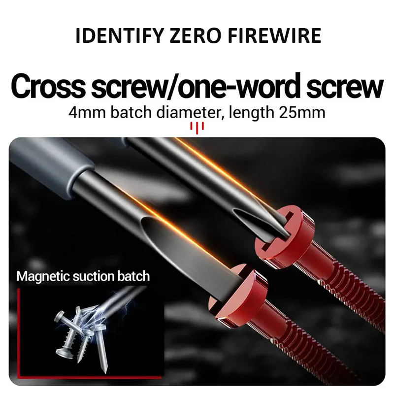 2pcs Word/Cross электрик отвертка 12-220V напряжение тестер ручка AC/DC индукции изолированные электриков отвертка ручной инструмент