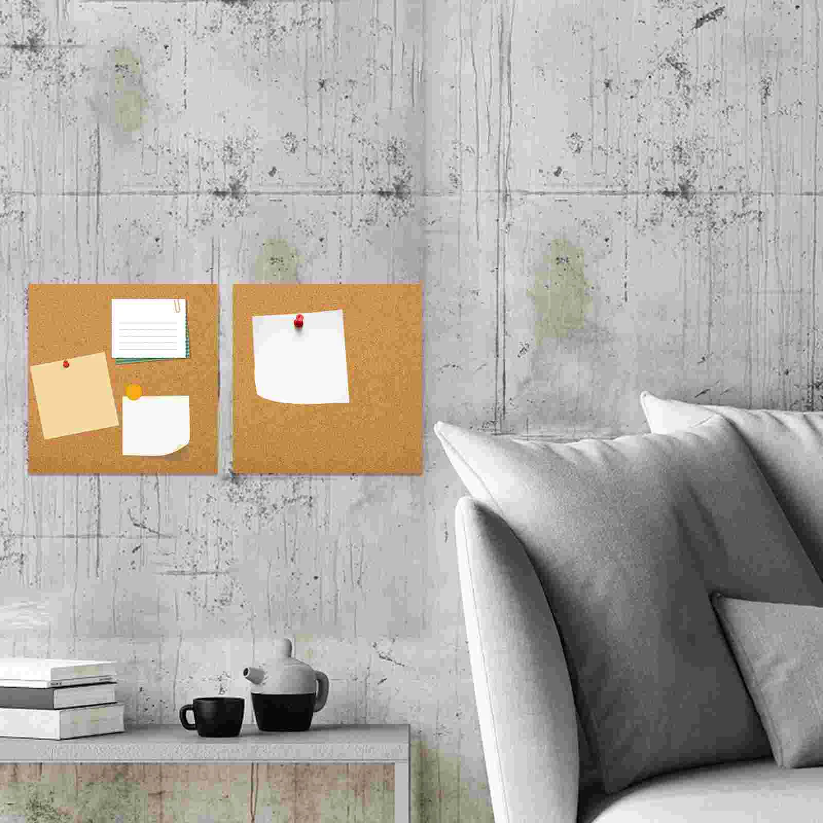  5 Pcs Soundproof Cork Paper Decorative Bulletin Board for Office Corkboard Boards Ordinary Walls