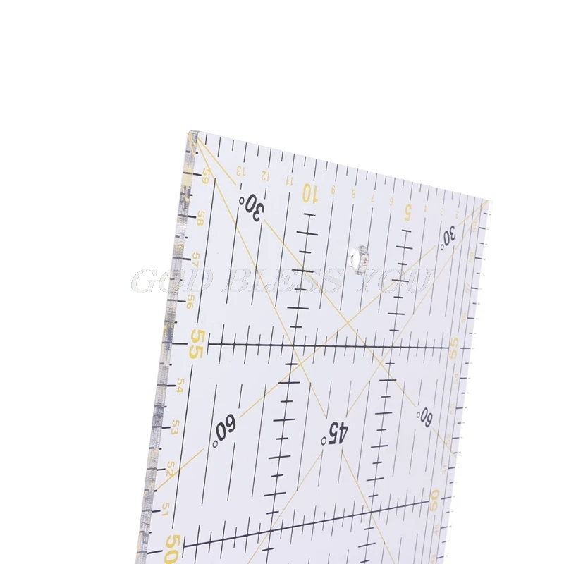 30/45/60Cm Quilting May Miếng Dán Cường Lực Thước Cắt Dày Trong Suốt DIY Thả Vận Chuyển