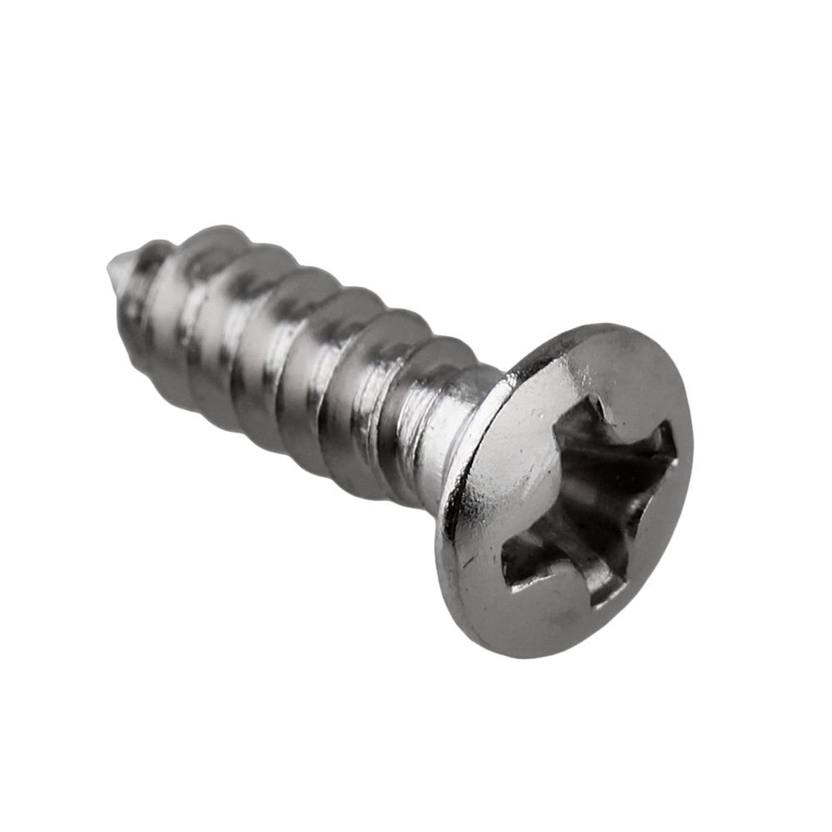 A71P 250x Gitaar Bas Schroeven Onderdelen voor Scratchplates Slagplaat, Zilver