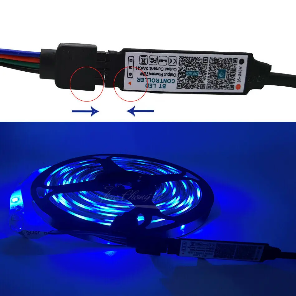 DC5-24V USB/DC Mini Bluetooth-Tương Thích Điện Thoại Thông Minh Ứng Dụng Điều Khiển Điều Khiển Không Dây Cho 5050 3528 RGB Dây Đèn LED ánh Sáng