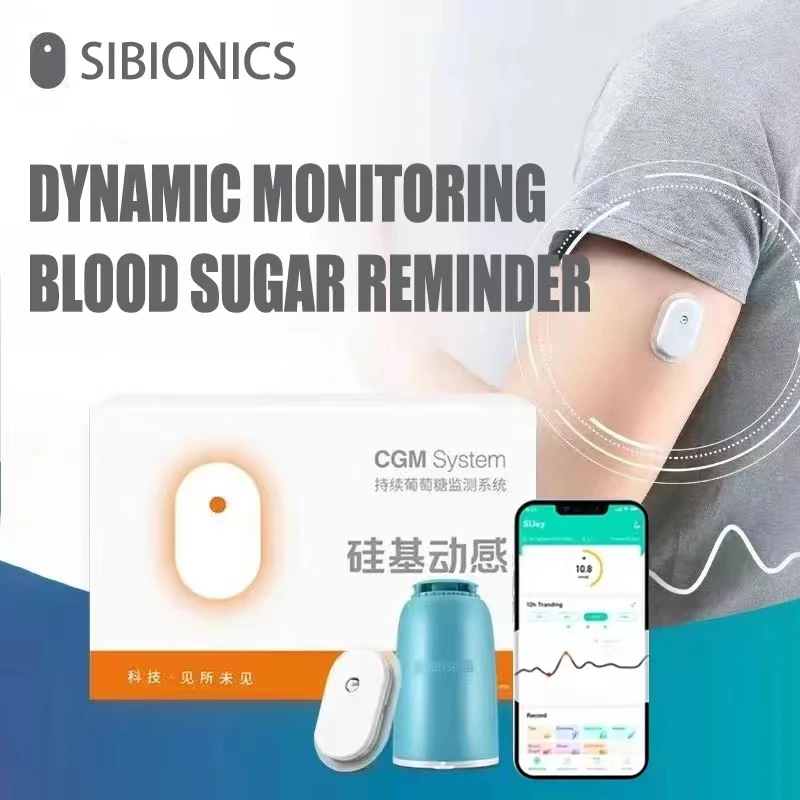 Sibionics Dynamic Glucose meter 24h Real-time Non-invasive Glucose monitoring Freestyle Libre Sensor CGMS Monitoring  smart APP