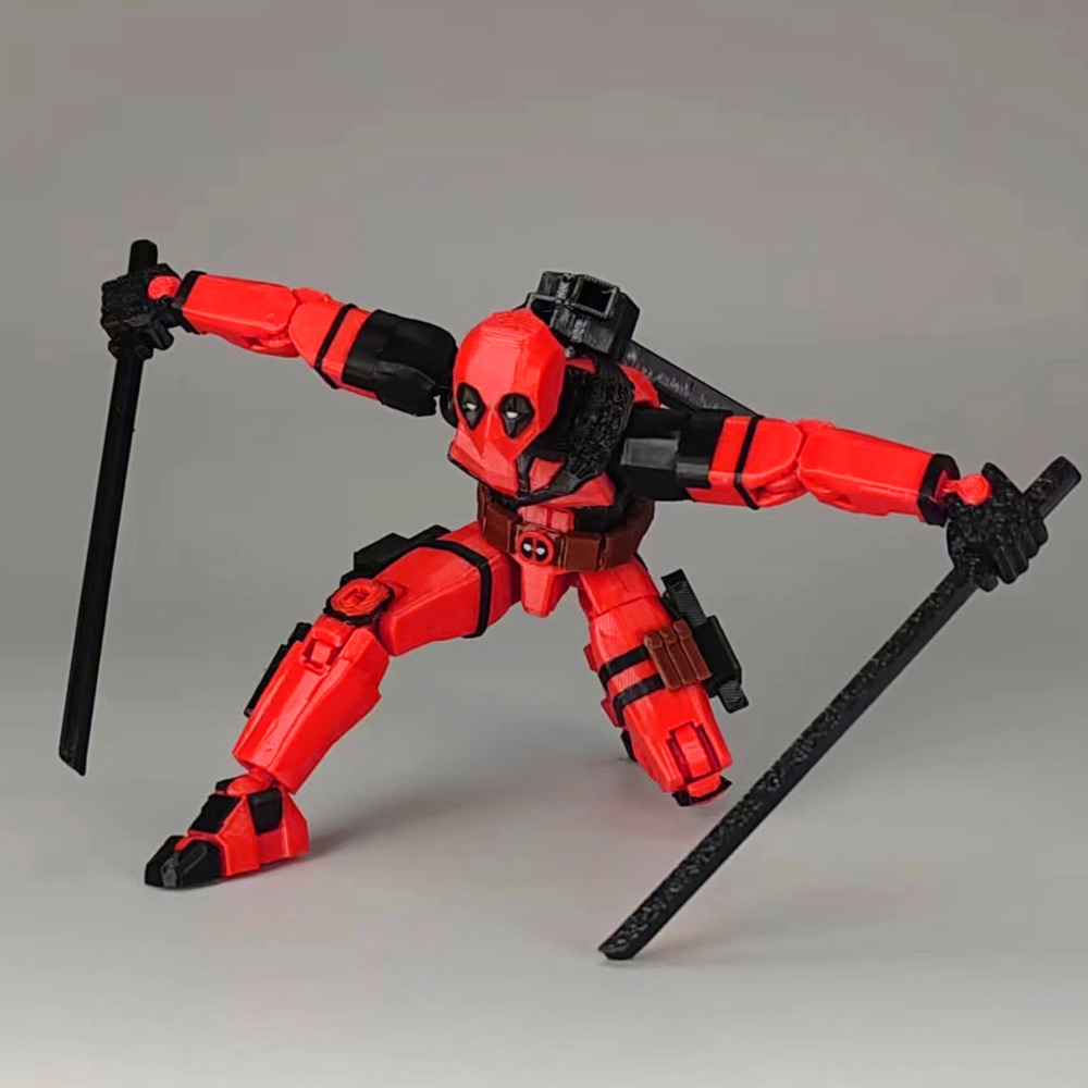 デッドプール,マーベル,アクションフィギュア,アニメ,マルチジョイント,シェイプシャフト,マネキンモデル,ギフト用の3D印刷されたスーパーヒーローのおもちゃ