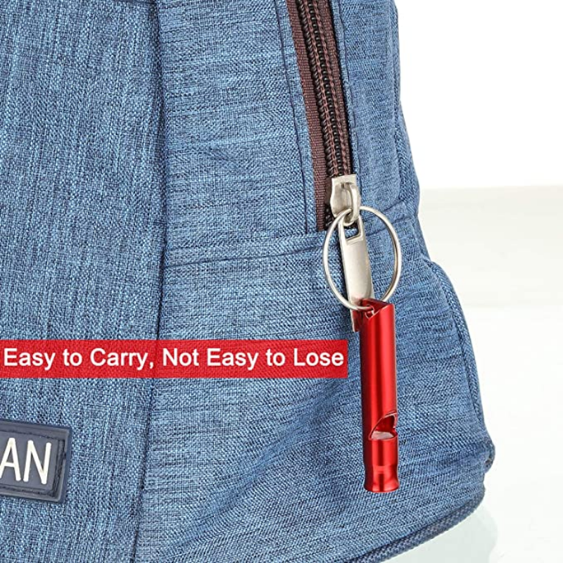 นกหวีดฉุกเฉินอลูมิเนียมอเนกประสงค์สำหรับเดินป่าตั้งแคมป์เครื่องมือกลางแจ้งนกหวีดฝึกหัด1/3/5ชิ้น