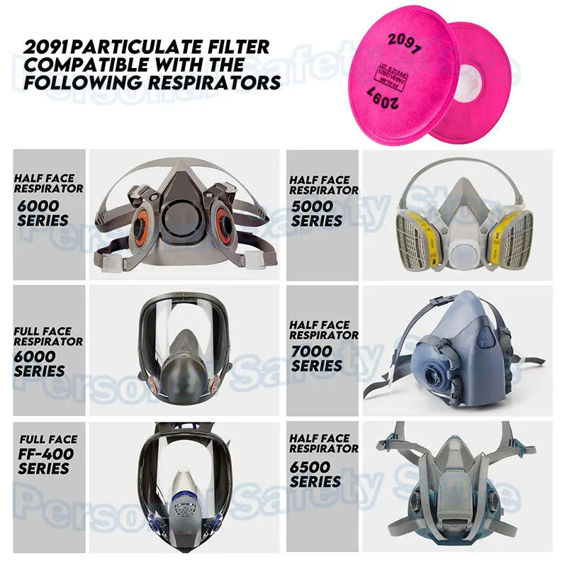 Lots of 2097/2091 Painting Spray Industry particulate P100 Filter For 3m 6200 7502 Series Gas Mask Filters