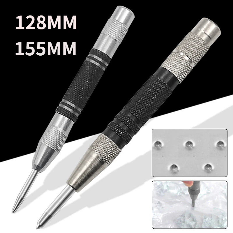 Spring Type Automatic Center Punch Locator Glass Striker Window Breaker Punch Centering Punch Tool