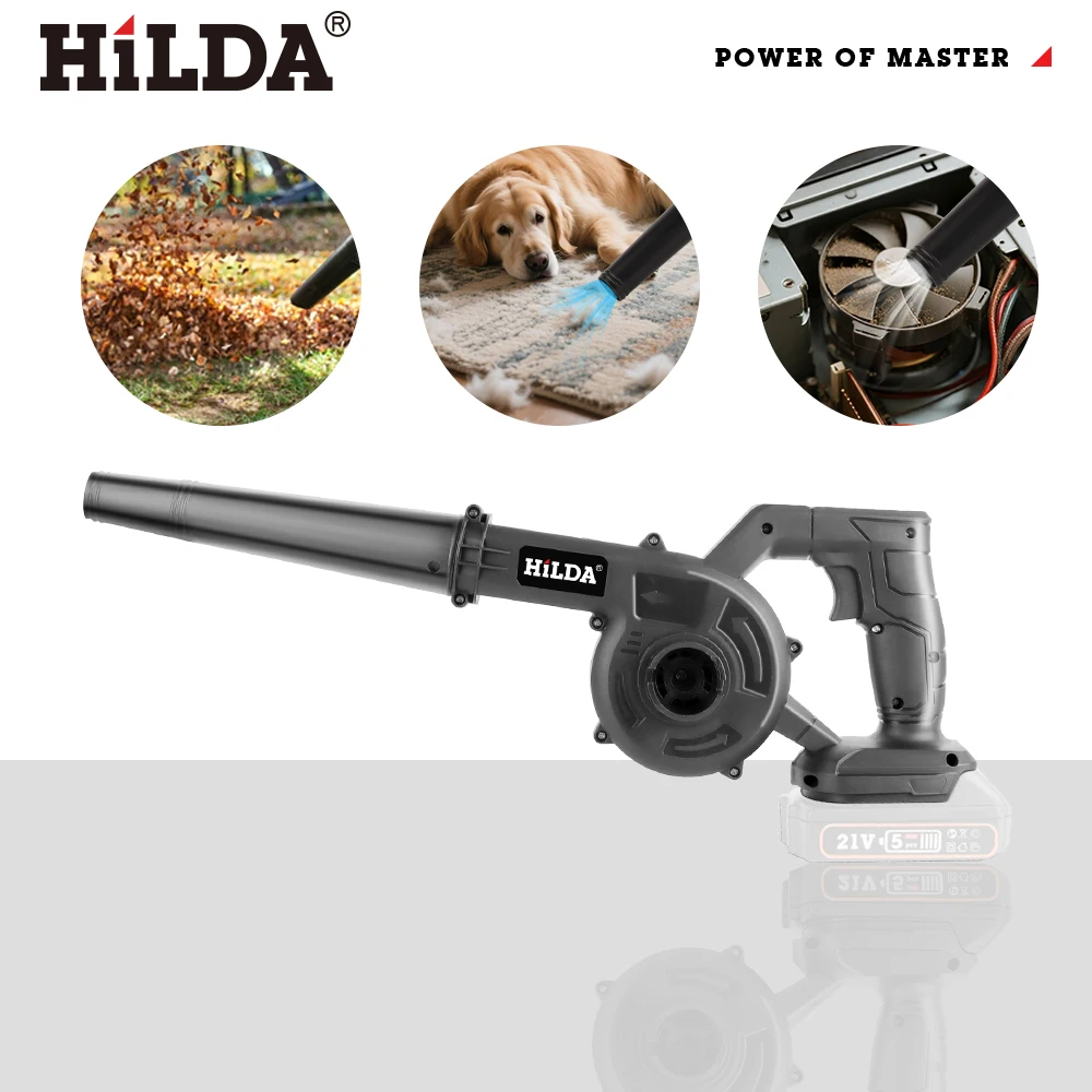 HILDA 2IN1 Cordless Electric Air Blower Dust Collector Computer Cleaning Tool Compatible with Makita Battery Power Tools