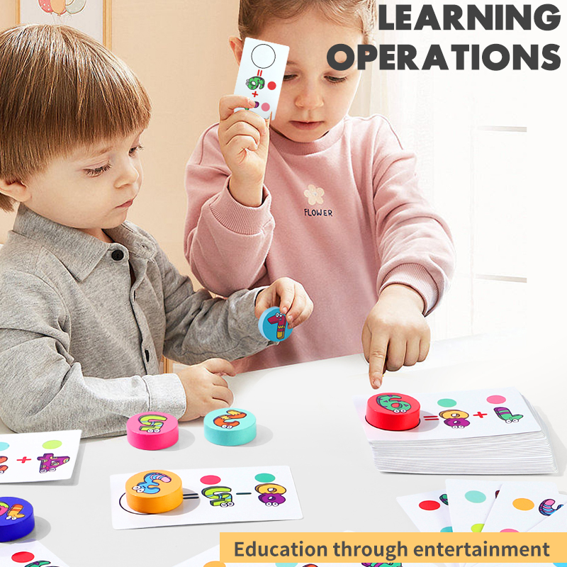 Crianças aprendendo números contando brinquedo, cartão de operação digital, matemática Match Game brinquedos, Dia das Bruxas, Natal, 1-10