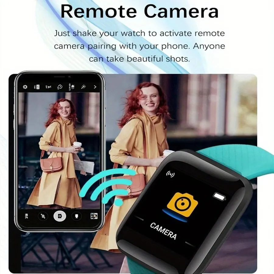 2024 Nowość dla wielofunkcyjnego inteligentnego zegarka Kid Men Woman Message Remind Music Control Sport Step Calories 116 Smartwatch Alarm Clock