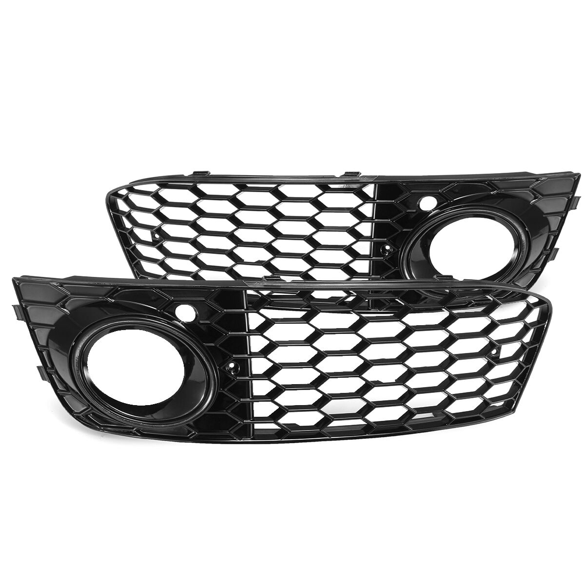 For Audi A4 B8 RS4 2009 2010 2011 2012 Honeycomb Mesh Fog Light Open Vent A4 Grille Intake Cover 8KD807682 Fog Light Cover