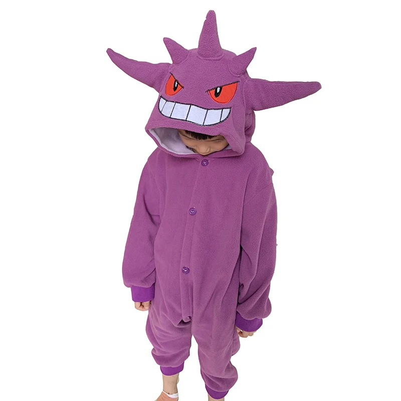 เด็ก Charizard Onesie สําหรับเด็ก Gengar Kigurumi Umbreon One ชิ้นชุดนอน Eevee ชุดสูทเต็มรูปแบบสาวฮาโลวีนคอสเพลย์
