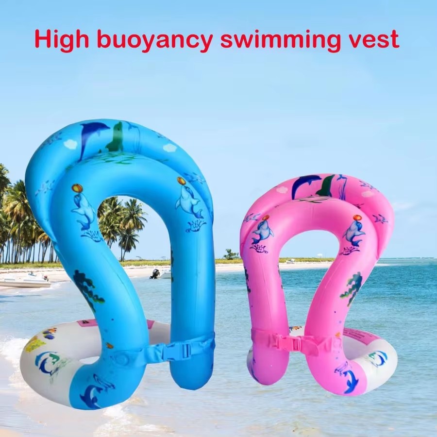 Rooxin Inflatable Swim แหวนเสื้อกั๊กเด็กแหวนว่ายน้ําเด็กว่ายน้ําวงกลมสระว่ายน้ําลอยน้ําเล่นหลอด Pool Party อุปกรณ์เสริม