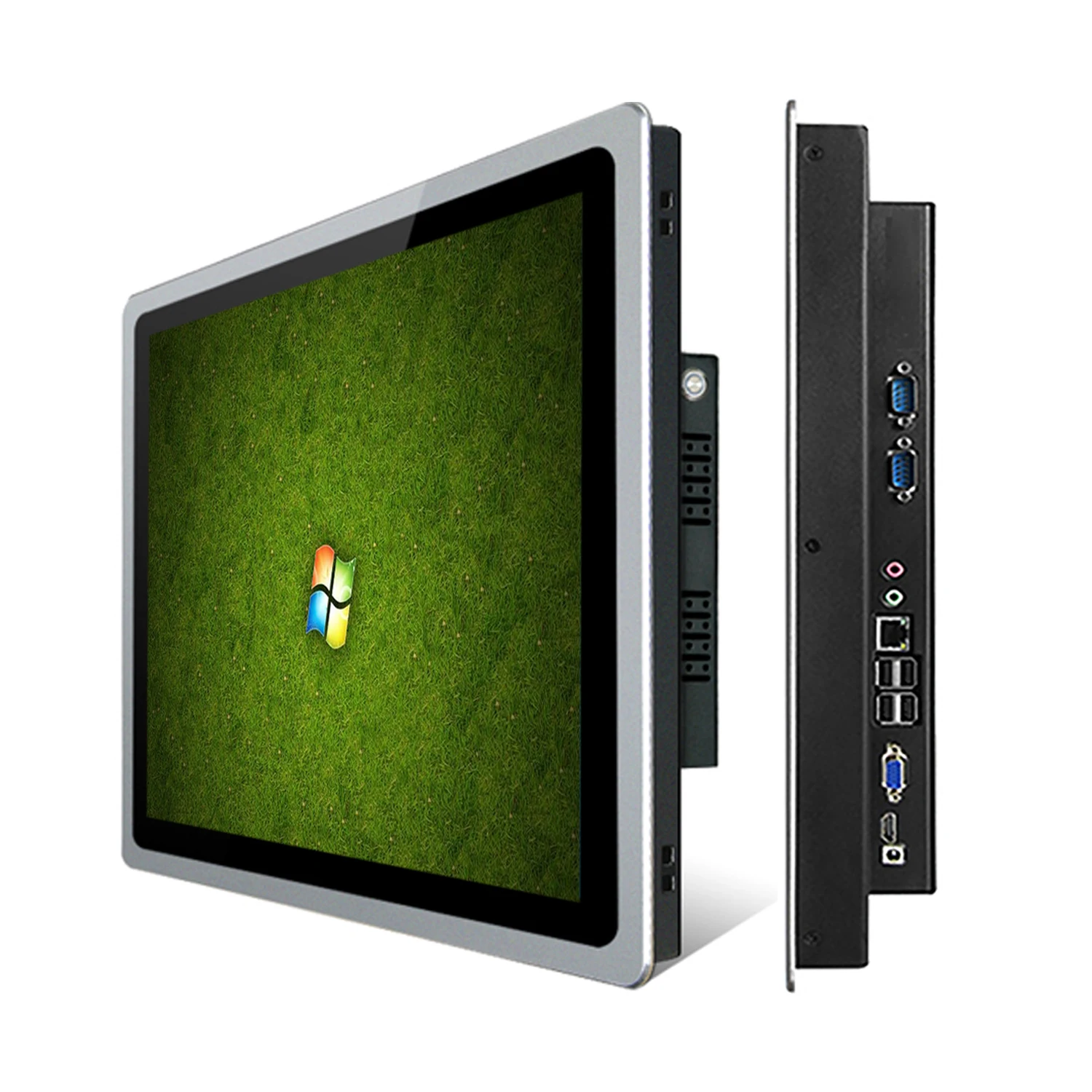Panel de ordenador industrial todo en uno de 10, 12 y 15 pulgadas con pantalla táctil capacitiva, tableta, wifi incorporado para win10pro 1024*768