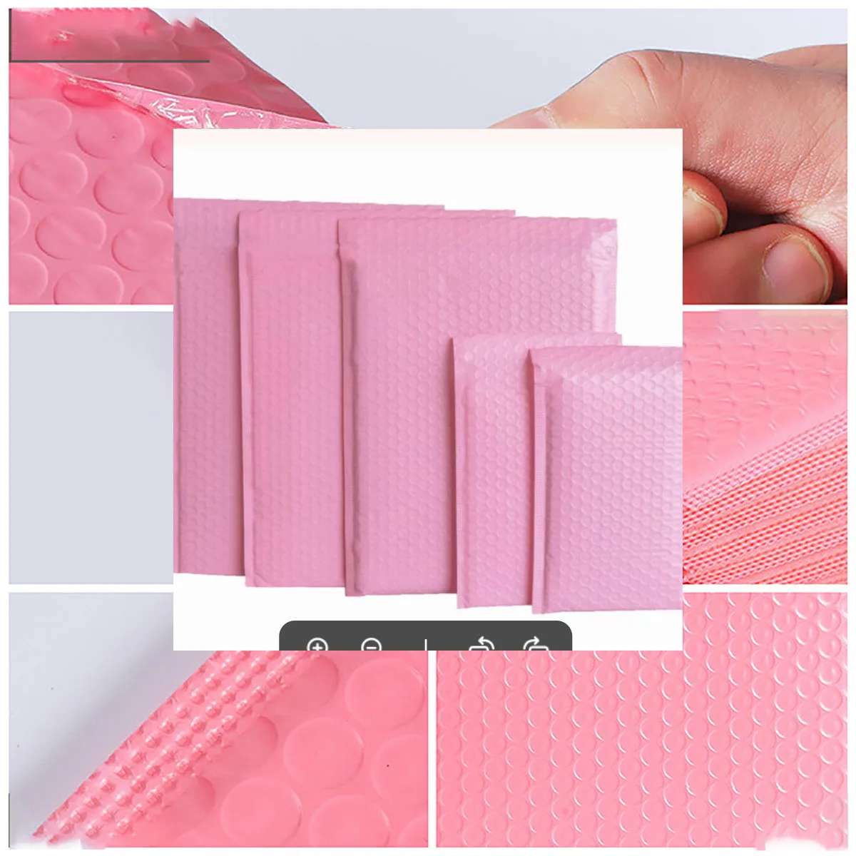 20pcs Bolha Mailers Rosa Poly Bubble Mailer Envelopes acolchoados com vedação automática