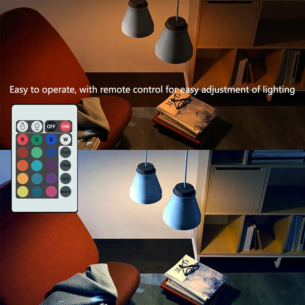 Lampadine a LED AC 220V E27 RGBW Bombillas Lampada a LED Telecomando IR Modificabile Colorato RGB Bianco Ampole Faretto Lampadina a LED