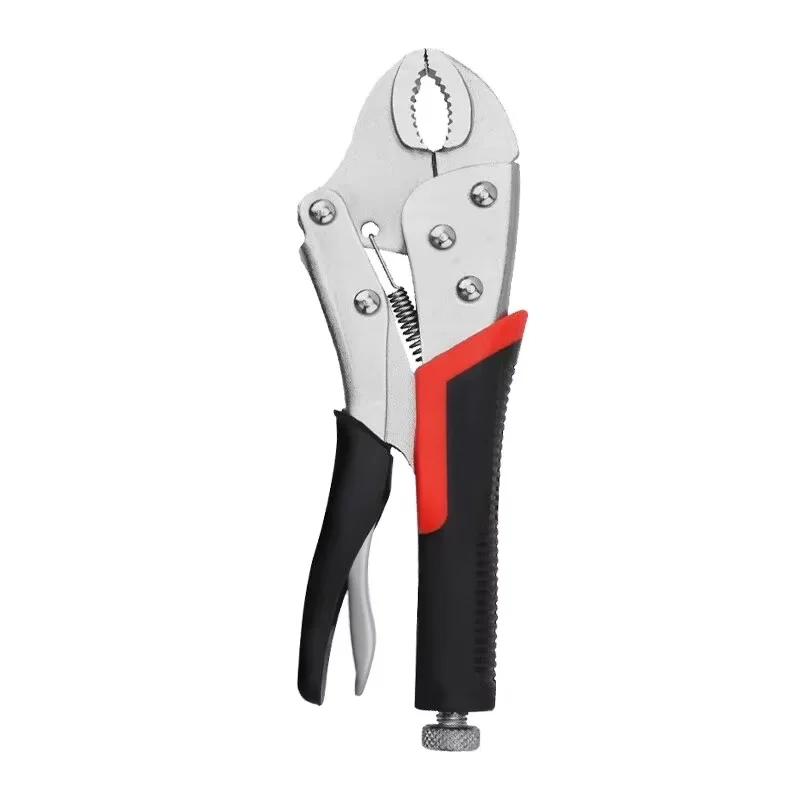 Pinza di bloccaggio da 5 pollici Pinza di bloccaggio Pinza a mascella curva Pinza a becchi lunghi dritti Strumenti di saldatura multifunzione