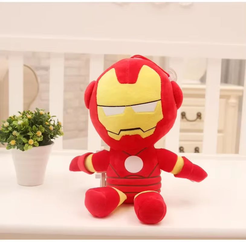 ร้อน 27 ซม.Man Spidermaned Plush ของเล่นตุ๊กตาภาพยนตร์ Marvel Avengers ตุ๊กตา Hero กัปตันอเมริกาเหล็กคริสต์มาสของขวัญเด็ก