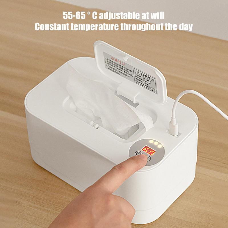 USB Portable Baby Wipe Warmer Heater Wet Towel Dispenser Napkin Heating Box Home/Car Use mini Wipe Warmer Case Disinfecting Wipe