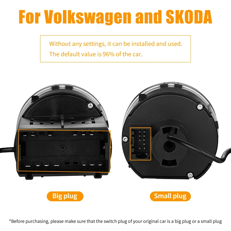 Para VW Passat B5 B7 Transporter T5 Tiguan Jetta MK6 Golf 4 6 Beetle interruptor de faro automático accesorios de Sensor cabeza automática