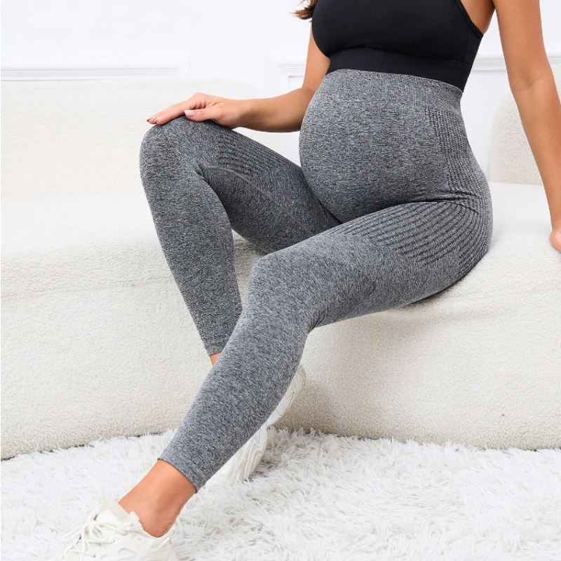 Schwangere Frauen dünne Bodenbildung Hose Frühling und Sommer neue Mutterschaft hohe elastische Bauchstützhose