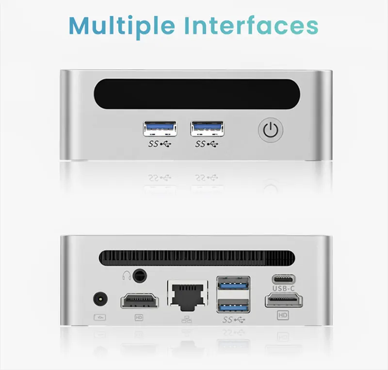Mini PC Windows 11 Pro AMD Ryzen3 4300U Mini Computer 8GB/16GB/32GB DDR4 256GB/512GB/1TB PCIE M.2 SSD WiFi6 BT5.2 Small computer