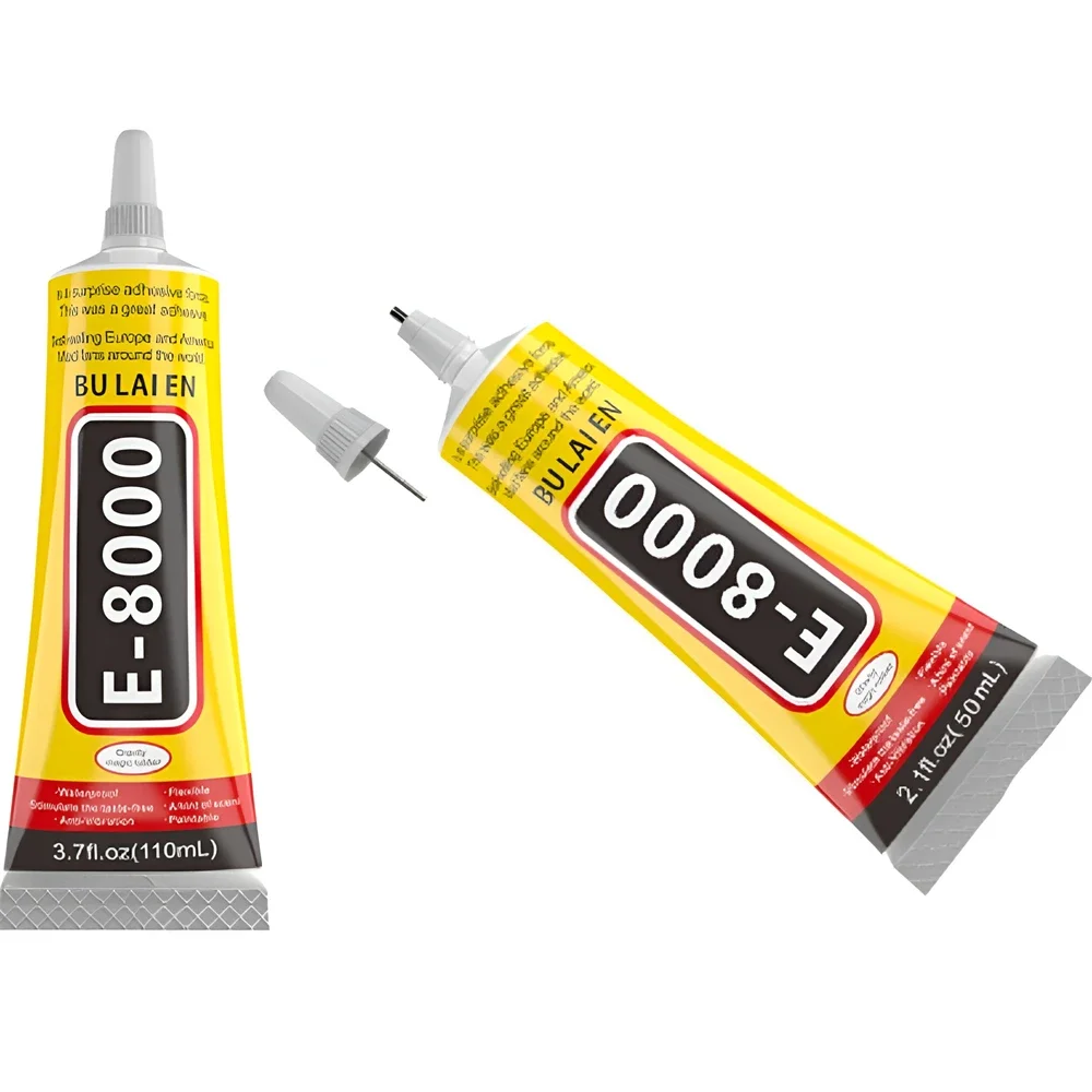 15/50/110ml E8000 Forte Colla Liquida Vestiti Tessuto Trasparente Adesivo In Pelle Gioielli di Cancelleria Schermo Del Telefono Colla Istantanea per Auricolari