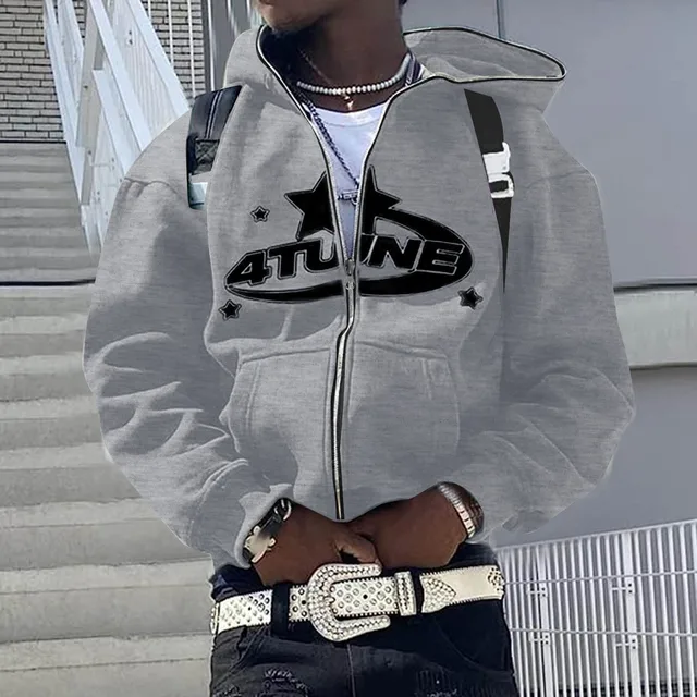 Zip up hoodies cardigan com capuz calor moletom estética carta impressão tendência casual hip hop y2k novos moletons roupas masculinas